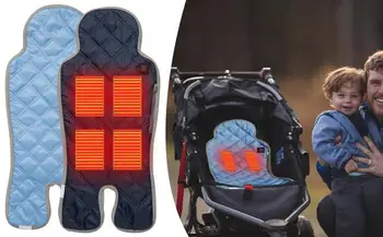 USB-Грелка для детской коляски, Универсальная зимняя теплая грелка с подогревом для безопасности ребенка, теплая и удобная для детской кроватки