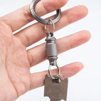 Брелок для ключей из титанового сплава, съемный держатель для наружного инструмента Для мужчин и женщин