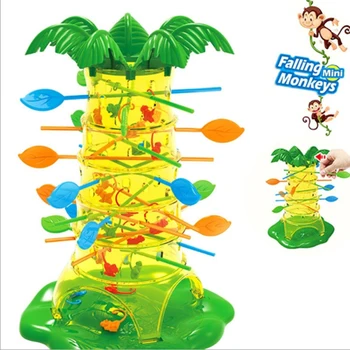 Интересные интеллектуальные игрушки для детей Выключают обезьян, обезьянки лазают по деревьям