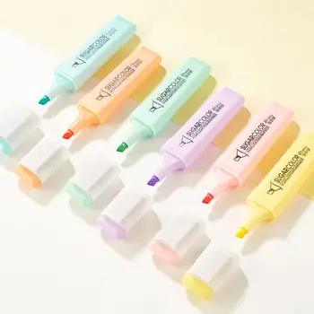 Набор цветных маркеров Красочный маркер Яркий набор маркеров конфетного цвета для студентов Канцелярские принадлежности Быстрое высыхание Нет