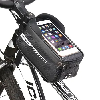 Сумка с передней верхней трубкой, сумка для велосипедного телефона, сенсорные велосипедные сумки для мобильных телефонов, чехол для экрана телефона, велосипедная сумка для мобильного телефона, сумка для велосипедной рамы