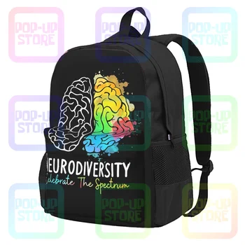 Нейроразнообразие, аутизм, РАС, СДВГ, рюкзак Rainbow Brain P-21 большой емкости, новейшая спортивная сумка