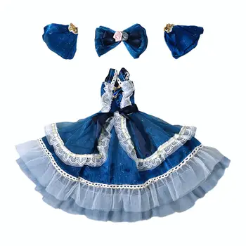 Имитационная кукольная одежда Вечернее платье ручной работы 24-дюймовое платье для куклы в стиле ретро