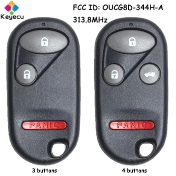 KEYECU Автомобильный Ключ с дистанционным управлением с 3-4 Кнопками 313,8 МГц для Honda CR-V CRV 2002-2004 Element 2005-2011 Fob FCC ID: OUCG8D-344H-A