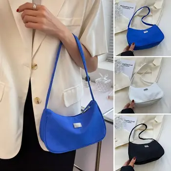 Женская мини-ретросумка через плечо, сумки-мессенджеры, нейлоновые сумки подмышками