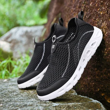 Легкая летняя водная обувь, мужские уличные болотные кроссовки для плавания, Аквашузы большого размера, прямая поставка