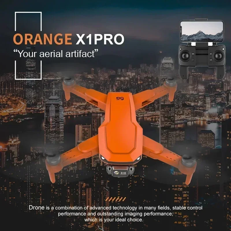 Waypoint RC Quadcopter Детский Рождественский Подарок X1 Бесщеточный 8K WIFI FPV 5G GPS RC Drone360-Градусный Обход препятствий 3000 м 30 Минут На Заказ