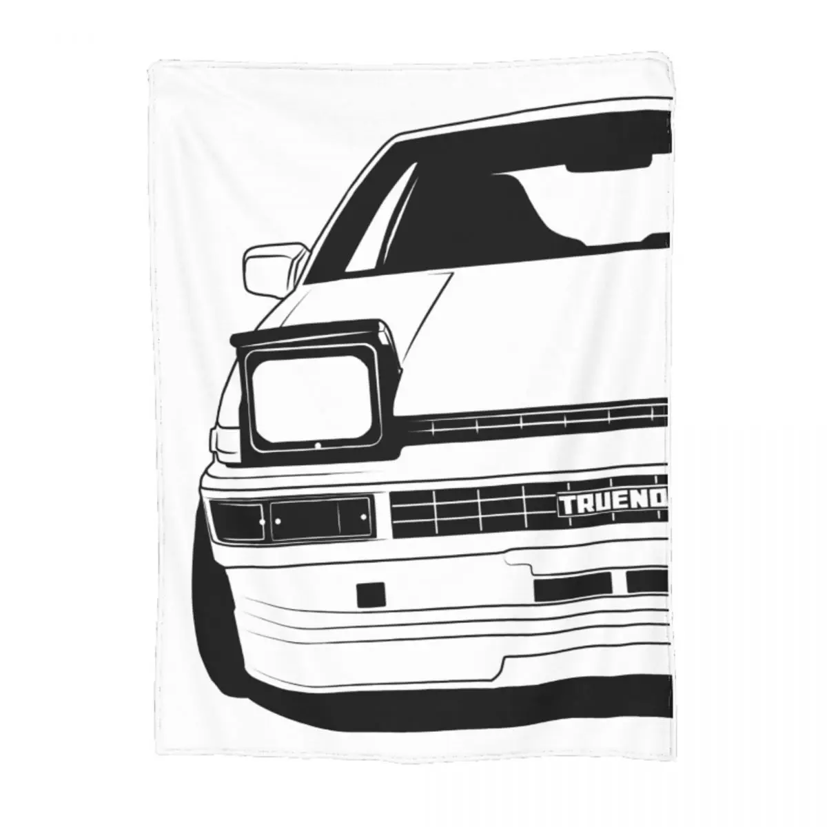 Автомобильное одеяло AE86 Hachiroku Trueno с флисовым принтом, уютное супер теплое покрывало для кровати, автомобильные постельные принадлежности