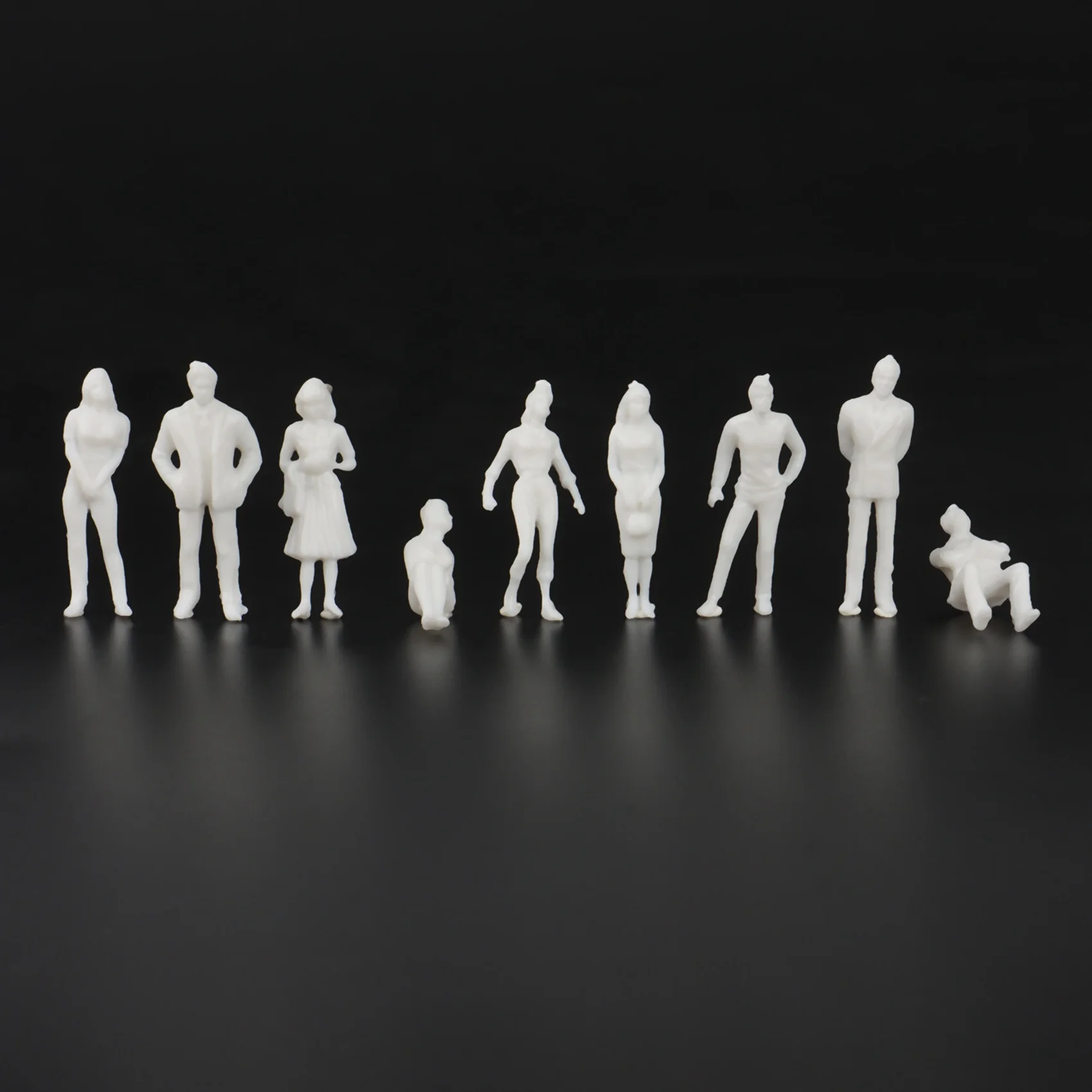 Белые фигурки 1: 50 Архитектурная модель в масштабе человека, модель HO из пластика Peoples, 10 штук