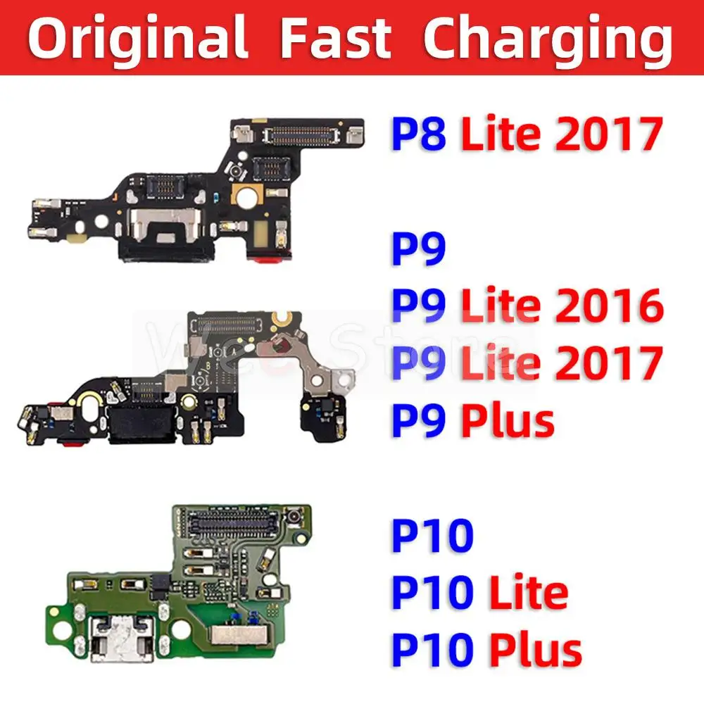 Оригинальное зарядное устройство, док-станция для быстрой зарядки, гибкий кабель для Huawei P8 P9 P10 Lite Plus 2016 2017, запчасти для телефонов