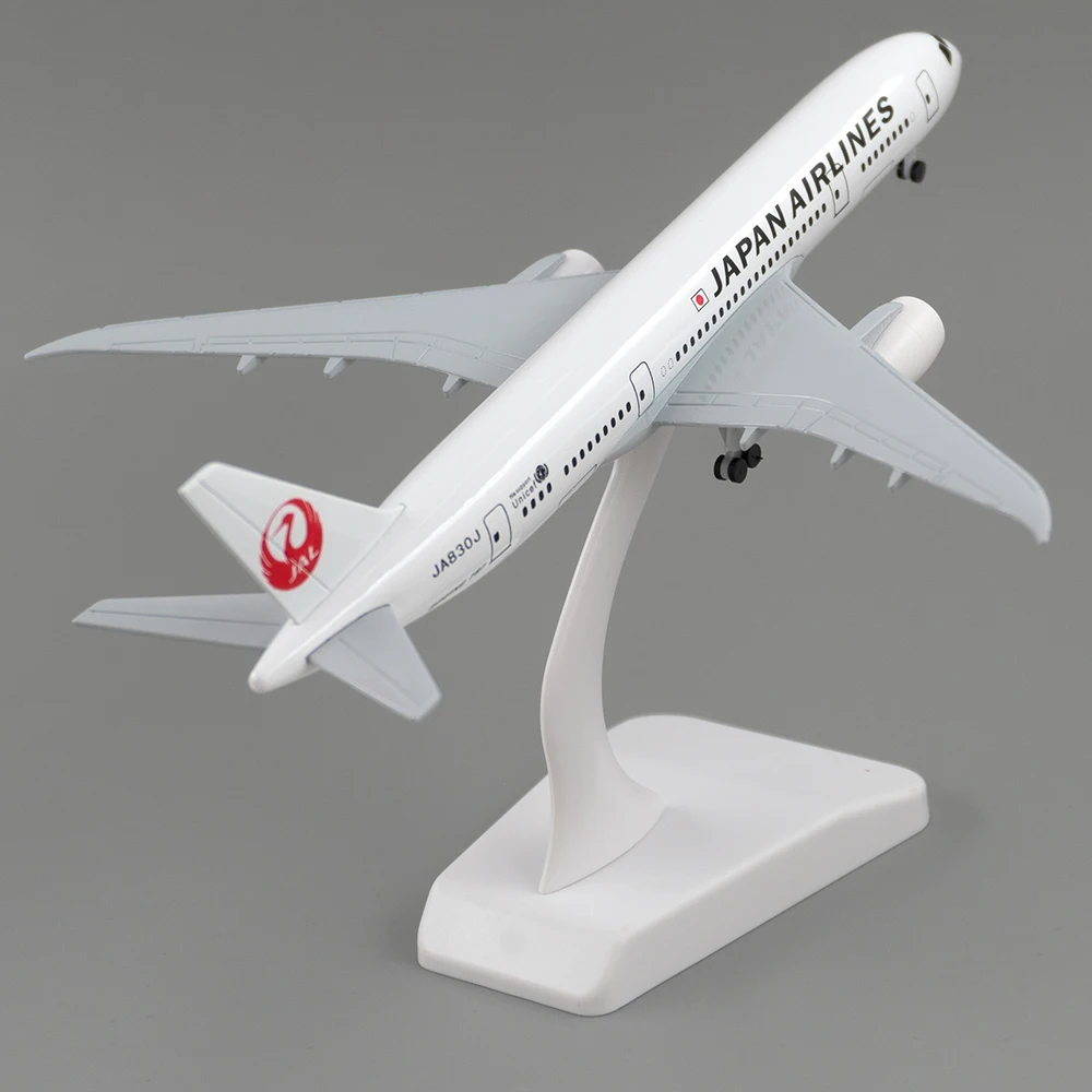 18 см Самолет Boeing 787 Japan Airlines Легкосплавный самолет B787 с колесной моделью Игрушки Для детей Подарок для коллекции