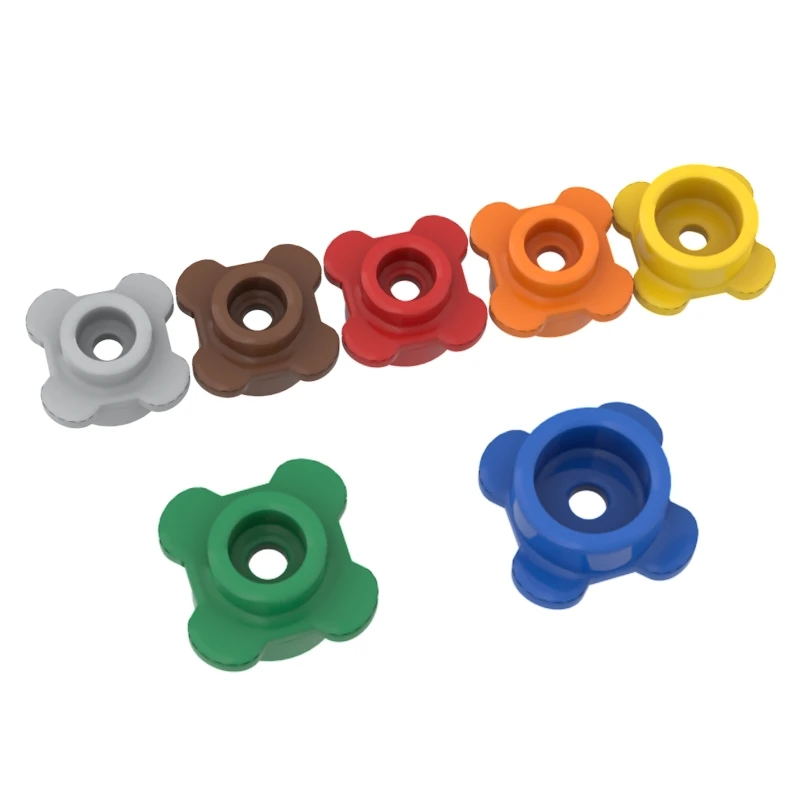 28573 33291 Круглые кубики с цветочным краем 1x1, коллекции Объемных модульных игрушек для технических зданий MOC Совместимость с блоками
