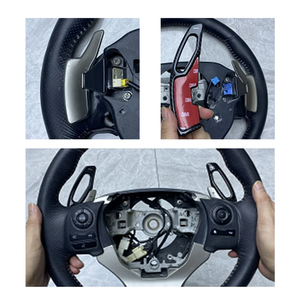 2шт Лопатка переключения передач на рулевом колесе автомобиля из настоящего углеродного волокна для LEXUS IS серии NX RX GS
