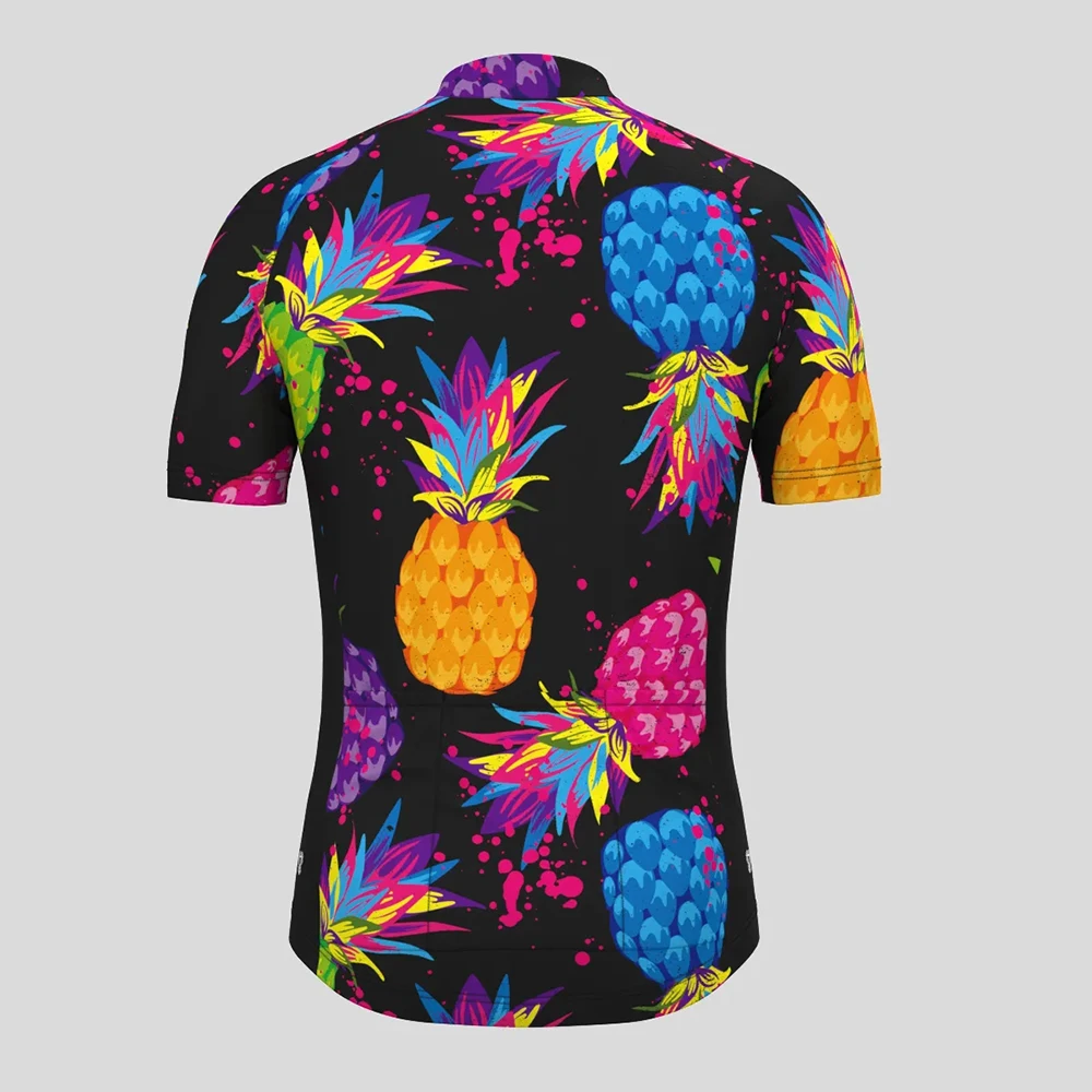 Colorful Pineapples Man Велоспорт Джерси Летняя велосипедная рубашка с коротким рукавом Велосипедная одежда Одежда для горных дорог Дышащая одежда MTB