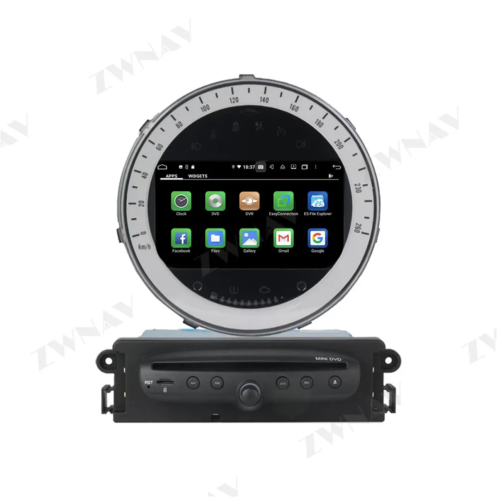 Автомагнитола Carplay Bluetooth для Mini Cooper 2006-2013 Видео Автомобильный мультимедийный центр 2 Din Android Автоэкран Стерео головное устройство
