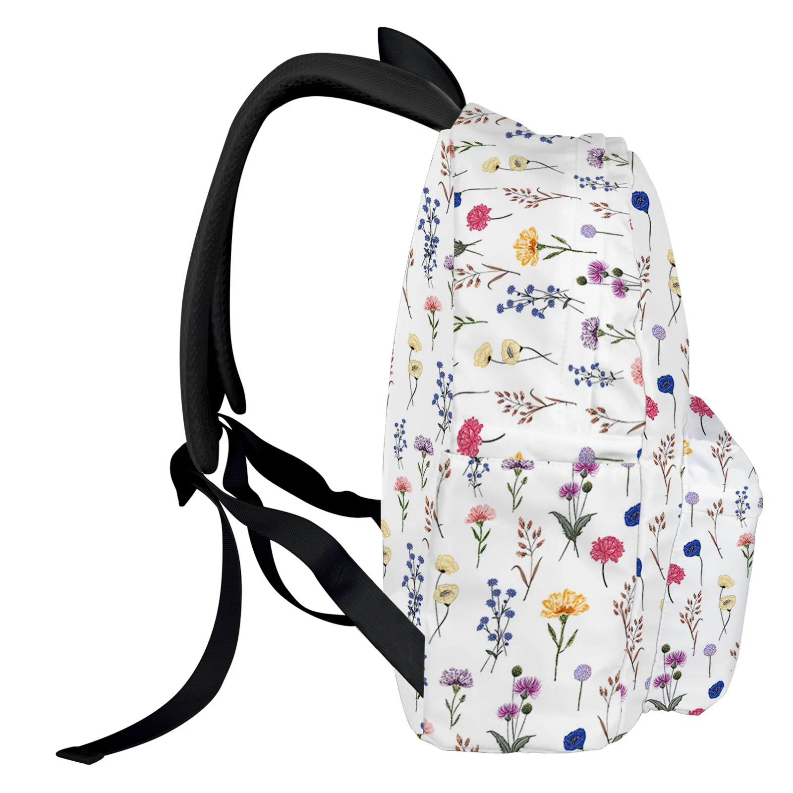 Акварельный цветочный лист, бутон, студенческие школьные сумки, Ноутбук, Изготовленный на заказ рюкзак для мужчин, женщин, дорожная сумка для путешествий