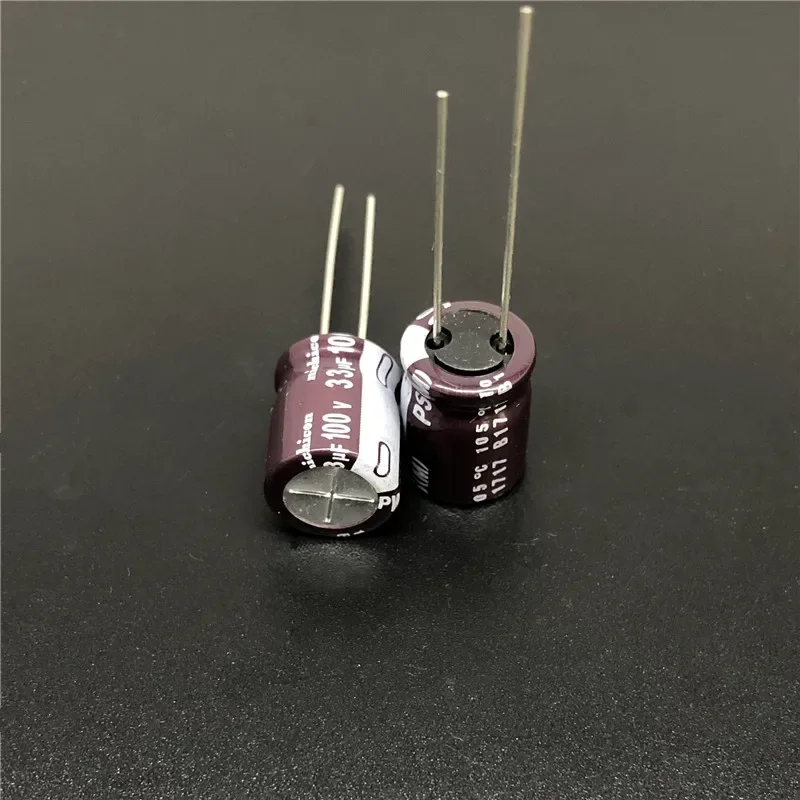 алюминиевый электролитический конденсатор с низким сопротивлением 100V33uF серии NICHICON PS 10x12.5mm 5pcs/50pcs 33uF 100V