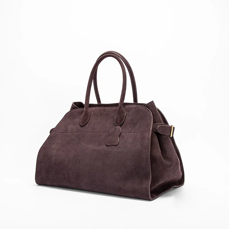 Женская сумка из натуральной кожи Большой емкости, незаменимая в поездках на работу, однотонный дизайн, простая и модная