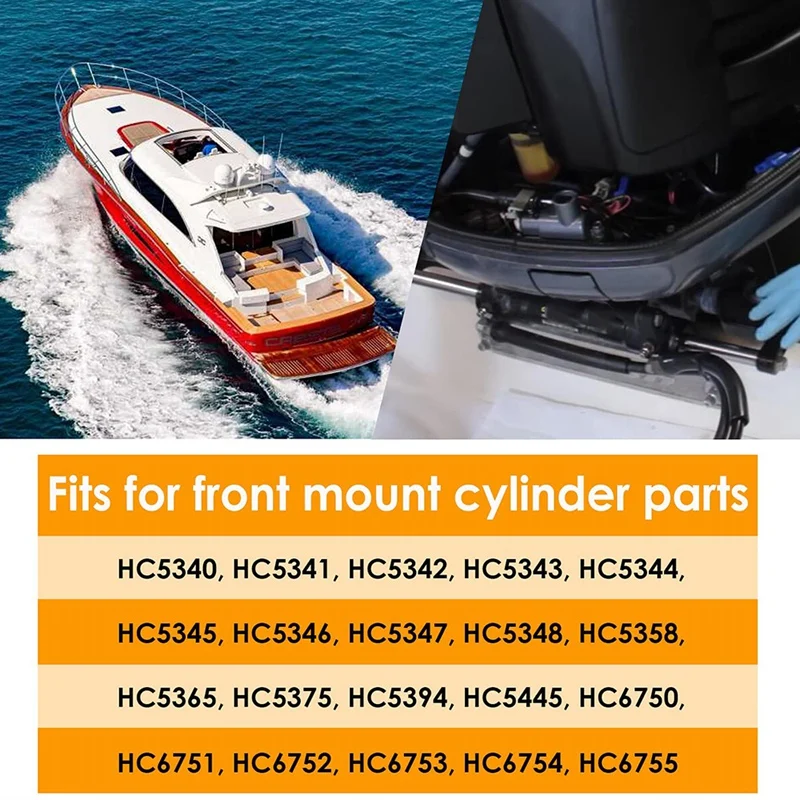 Комплект уплотнений Переднего Гидравлического цилиндра Рулевого управления HS5157 для SeaStar Pivot HC5340, HC5341, HC5358, HC5365, HC5375