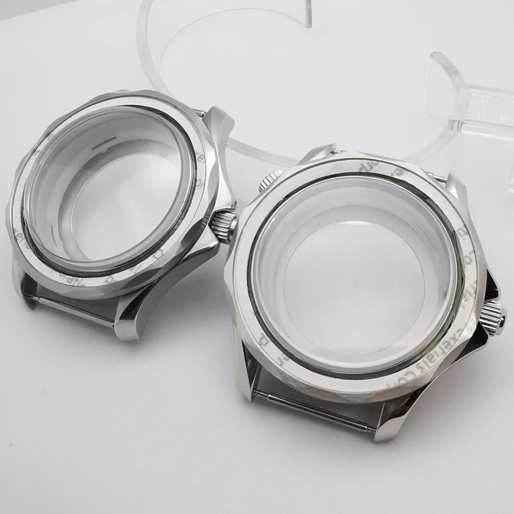 корпус часов из стерильной нержавеющей стали с сапфировым стеклом 41 мм, подходит для механизма NH35 NH36