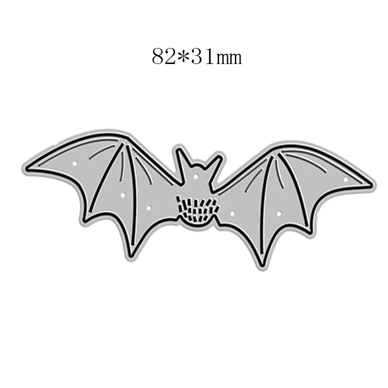 Новый 2022 DIY Scary Bat Shape Pattern Craft Металлические Режущие Штампы для Скрапбукинга и Изготовления Открыток Декоративное Тиснение Без Штампов