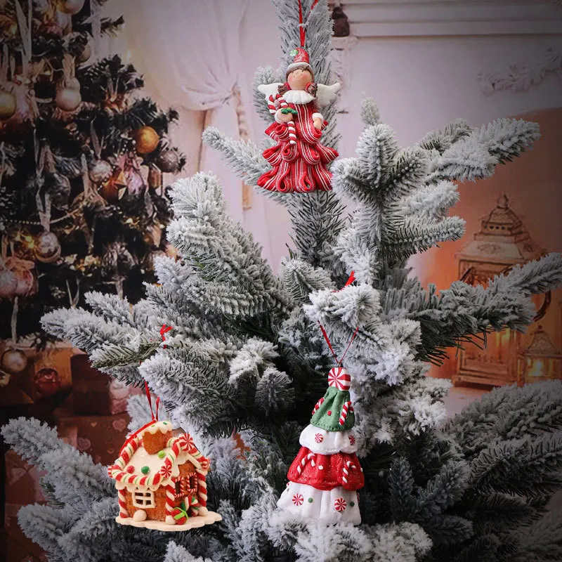 Новый хлеб земной Рождественский мягкий глиняный ангел Рождественский небольшой подарок креативная внешняя торговля ПВХ Рождественская елка украшения поставки