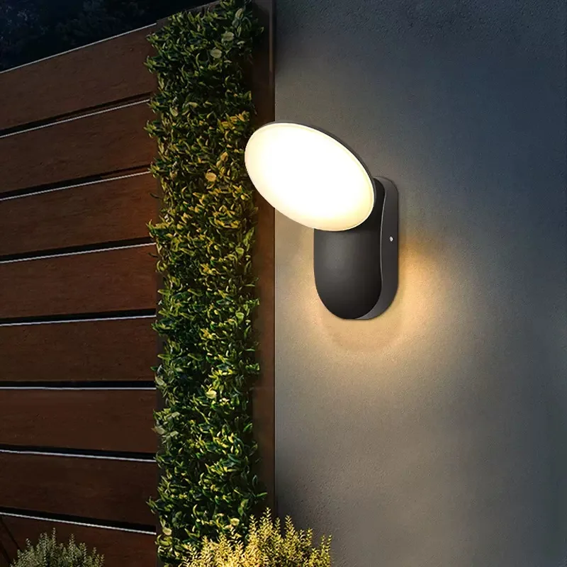Простой и яркий светодиодный настенный светильник с индукцией человеческого тела, наружный водонепроницаемый наружный настенный светильник, Вилла, сад, Балкон, терраса, светильник
