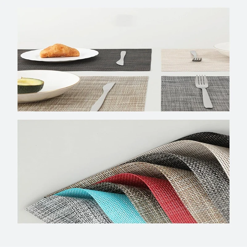 Салфетки Набор из 6 моющихся ковриков для кухонного стола Термостойкие нескользящие коврики для стола