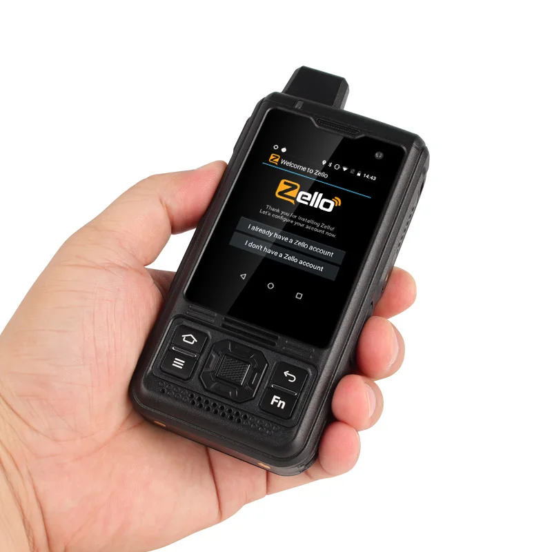 Сетевое радио UNIWA B8000 4G на Android 8.1 с разблокированным аккумулятором 4000 мАч и GPS, работающим с мобильным телефоном Zello Real-ptt Radio