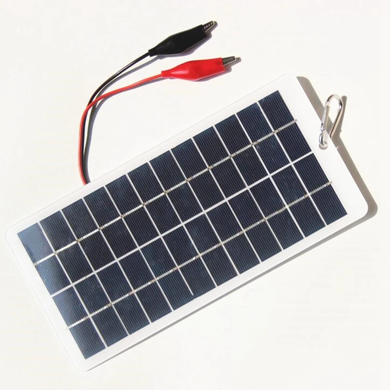 Солнечная панель мощностью 5 Вт 12 В, Поликремниевые панели, Наружное Солнечное зарядное устройство, Портативная Солнечная панель для зарядных устройств мобильных телефонов