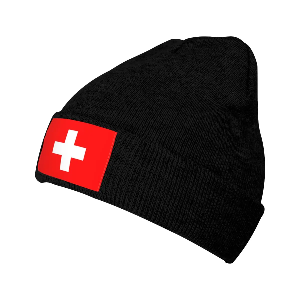 Флаг Швейцарии Skullies, шапочки, кепки, уличная одежда, зимняя теплая Мужская и женская вязаная шапка, шапки-капоты для взрослых унисекс