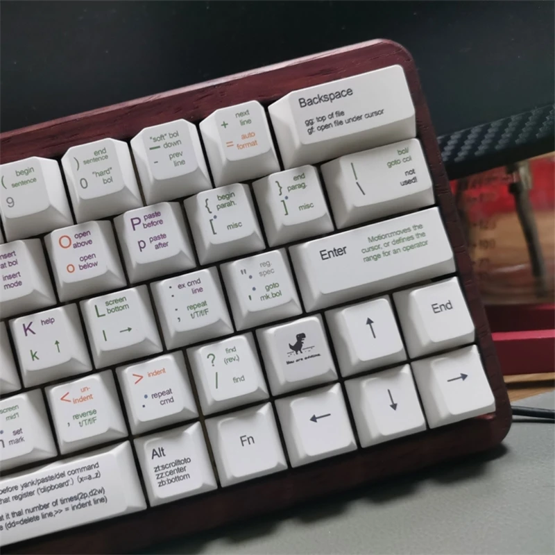 131 Клавишный Программатор Keycap Cherry PBT с Подкладкой из Красителя для Механической клавиатуры 87HC