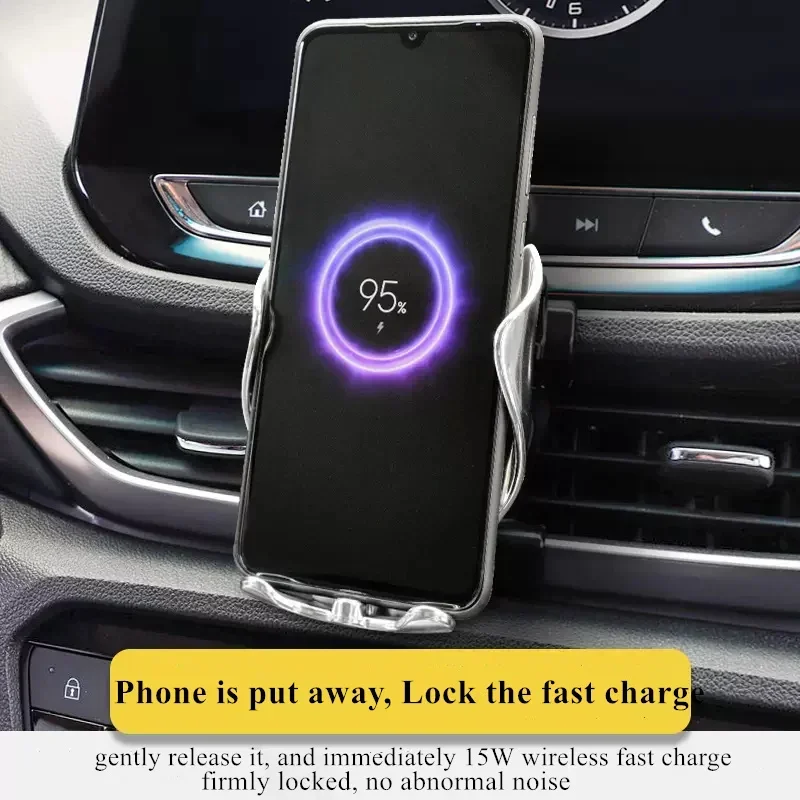 2018-2021 Для Chevrolet Orlando Держатель Мобильного Телефона Беспроводное Зарядное Устройство Автомобильное Крепление Навигационный Кронштейн Поддержка GPS Вращение на 360 Градусов