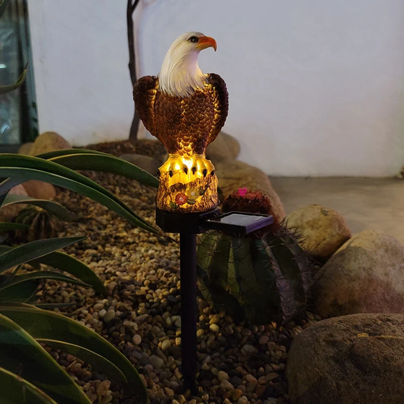 5X Solar Eagle LED Lawn Light Outdoor Garden Villa Decoration Пейзажный Свет LED Eagle Ground Plug Light