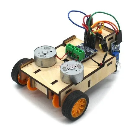 Patrol black line smart car student maker steam education обучающая электронная схема Технология DIY материалы для мелкого производства
