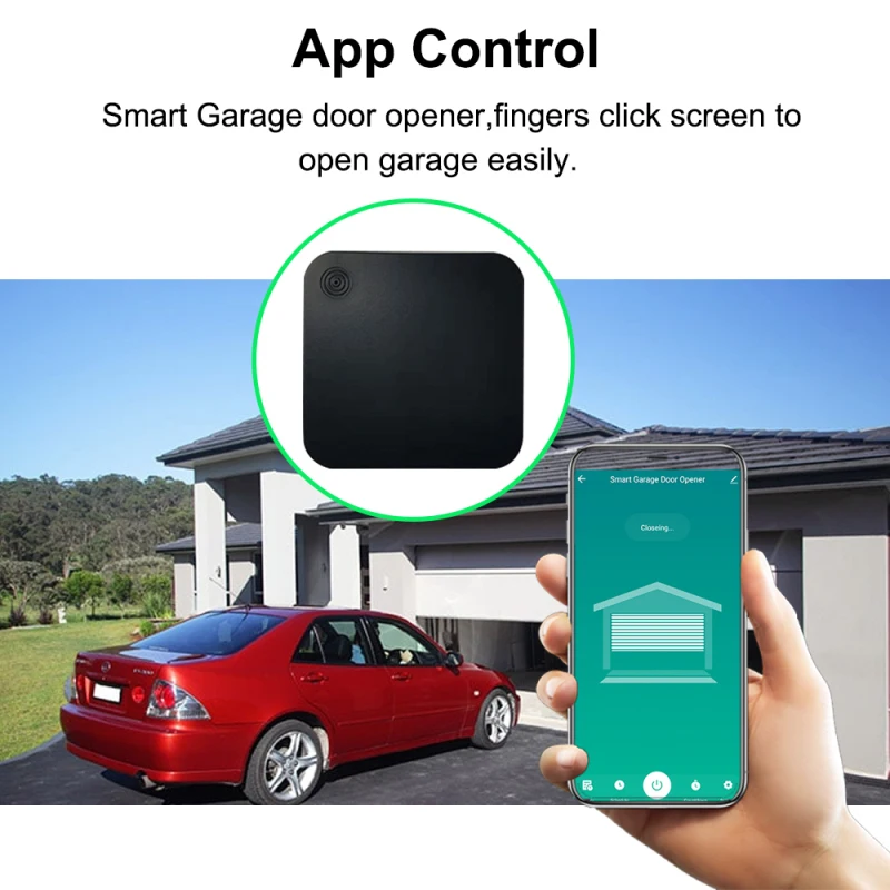 Tuya WiFi Умный контроллер открывания гаражных ворот, не требующий концентратора, Беспроводная удаленная работа С голосовым управлением Smart Life Alexa Google Hom