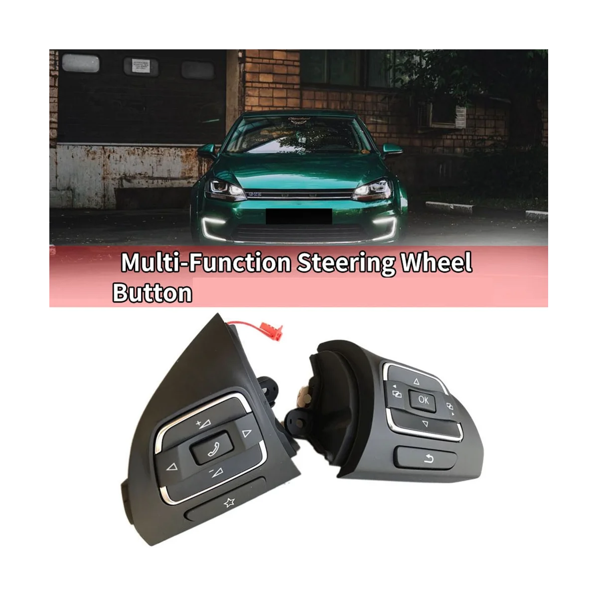Автомобильный Переключатель Кнопок Рулевого Колеса MFD с Правой Стороны для Golf MK6 Tiguan Jetta MK6 EOS 5C0959537A/5C0959538B