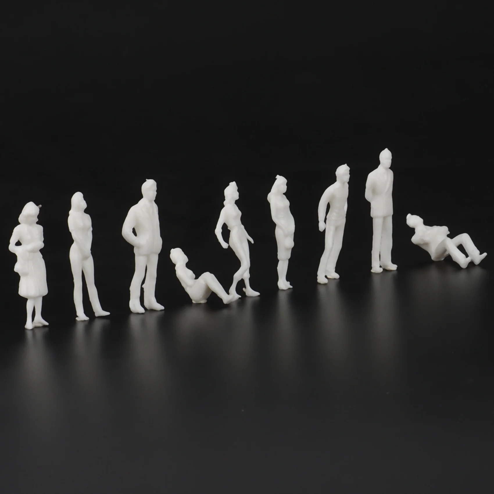 Белые фигурки 1: 50 Архитектурная модель в масштабе человека, модель HO из пластика Peoples, 10 штук