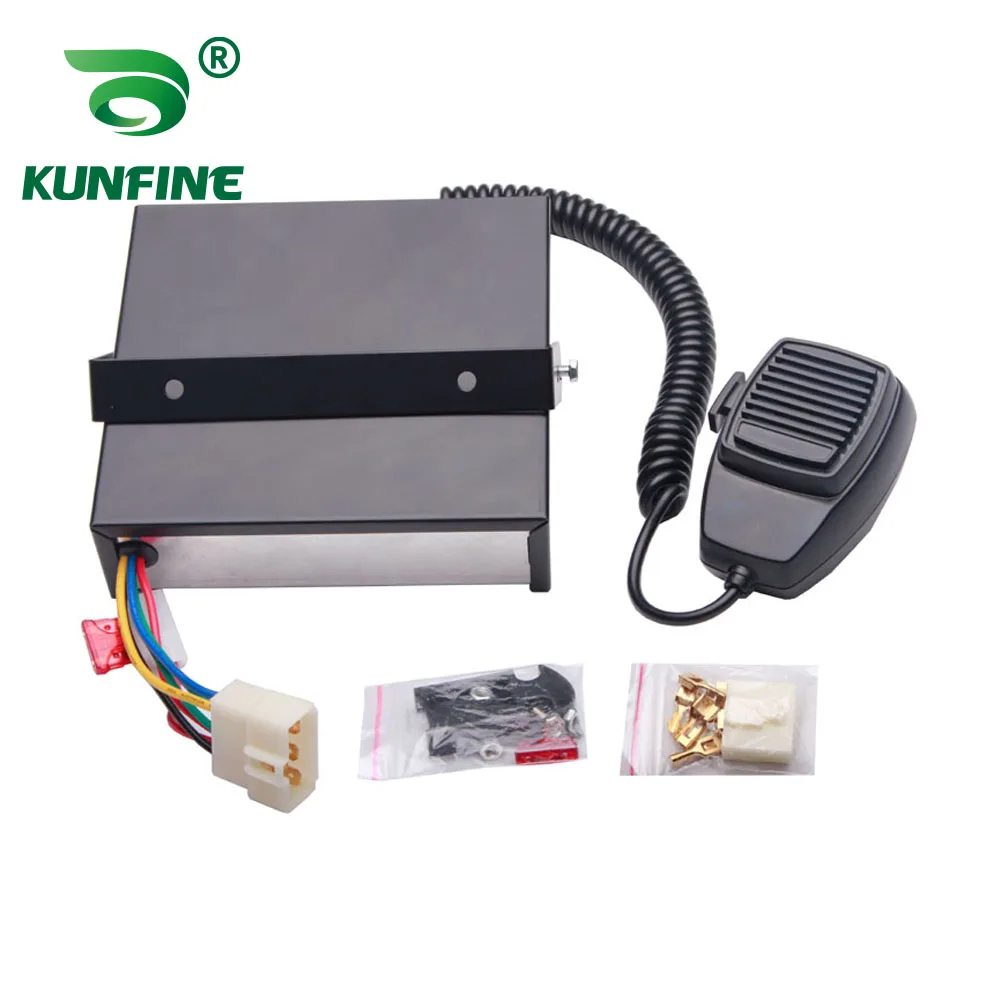 Беспроводная автомобильная сирена KUNFINE Federal Signal мощностью 200 Вт, 10 тонов с микрофоном, 2 выключателя освещения (без динамика)