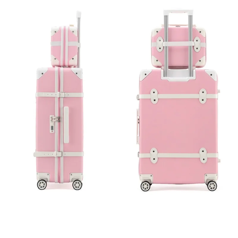 Дизайнерский дорожный багаж на колесиках, женский чемодан, мужская тележка, ручная кладь с сумочкой для женщин