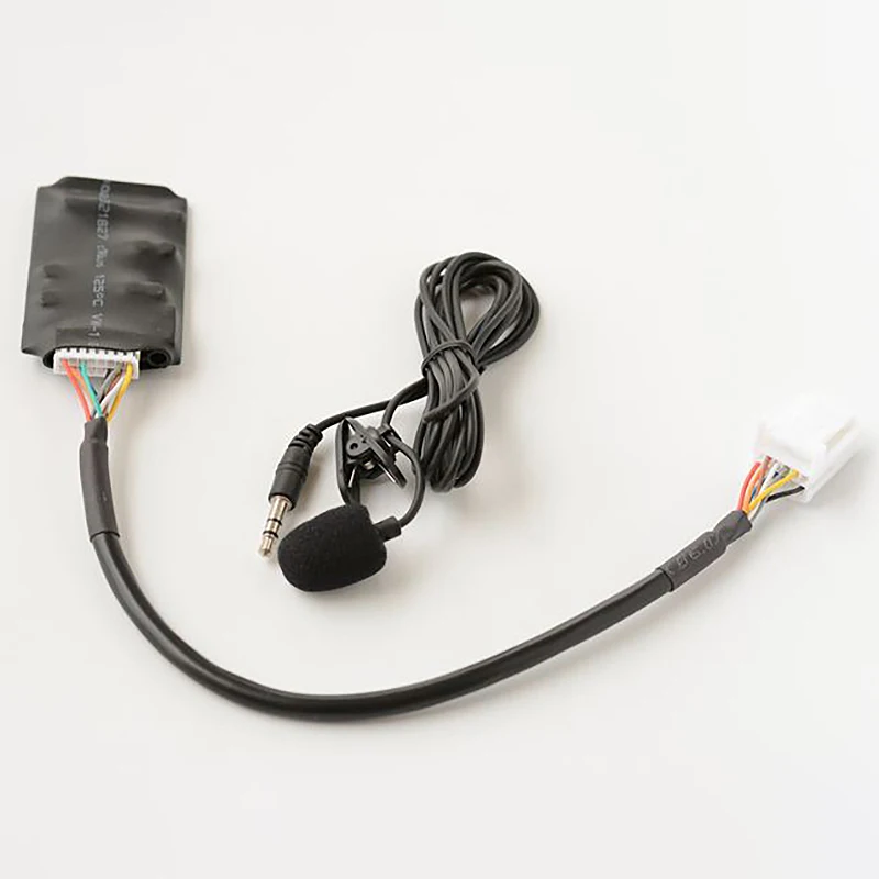 для Toyota RAV4 Адаптер Bluetooth AUX Коробка для дисков громкой связи Жгут проводов с микрофоном Модуль подключения Bluetooth