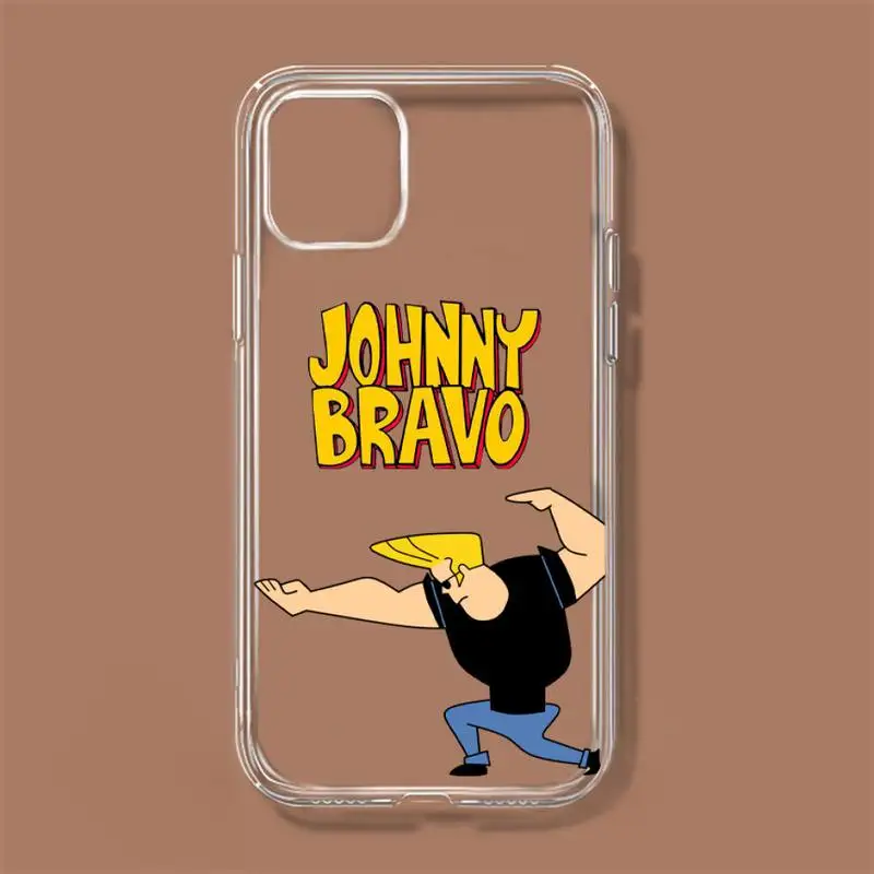 Мультяшный чехол для телефона Johnny Bravo Samsung GalaxyS20 S21 S30 FE Lite Plus A21 A51S Note20 Прозрачный корпус