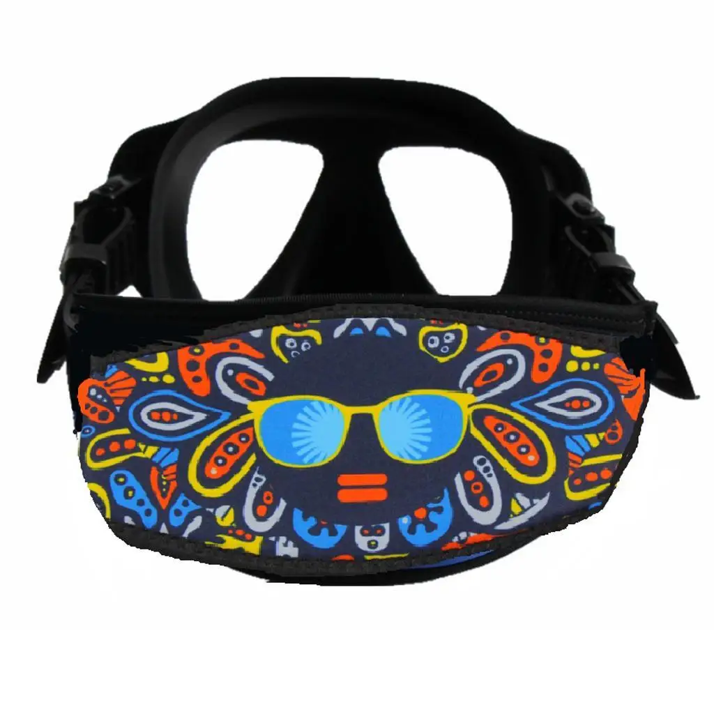 Неопреновая маска, ремешок, чехол-обертка, сменные очки для подводного плавания, обертка для волос и лица