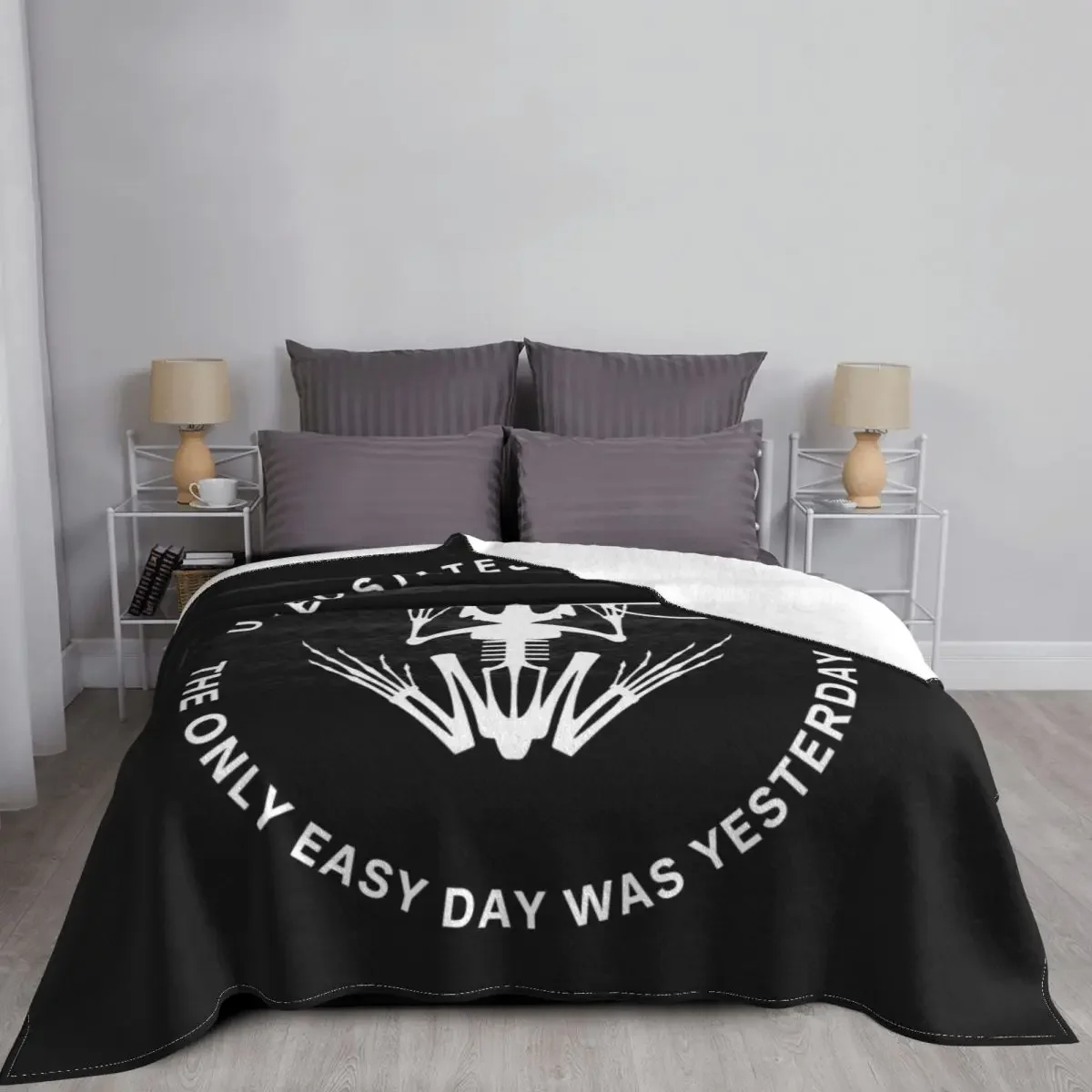 Роскошное одеяло Navy Seal Bonefrog Udt Frogman для кровати, всесезонные постельные принадлежности, декоративные накидки на диван