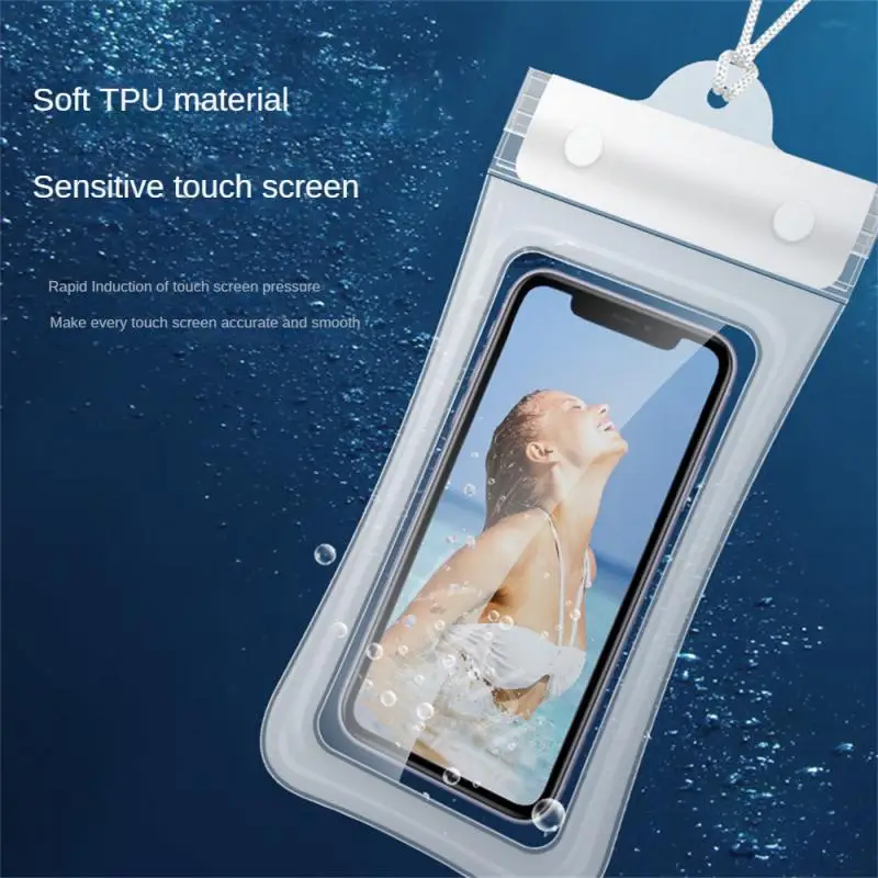 Сумки для плавания Водонепроницаемый чехол для телефона Водонепроницаемая сумка Чехол для мобильного телефона PV Чехол для iPhone 12 Pro Xs Max XR X 8 7 Galaxy S10