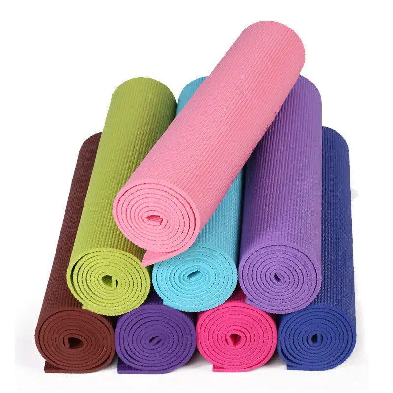 частный логотип 6 мм для домашнего использования пенопласт для пилатеса дорожный коврик для йоги пвх 2022 черный 8 мм для тренажерного зала tapis yoga daim salle de sport коврик для упражнений