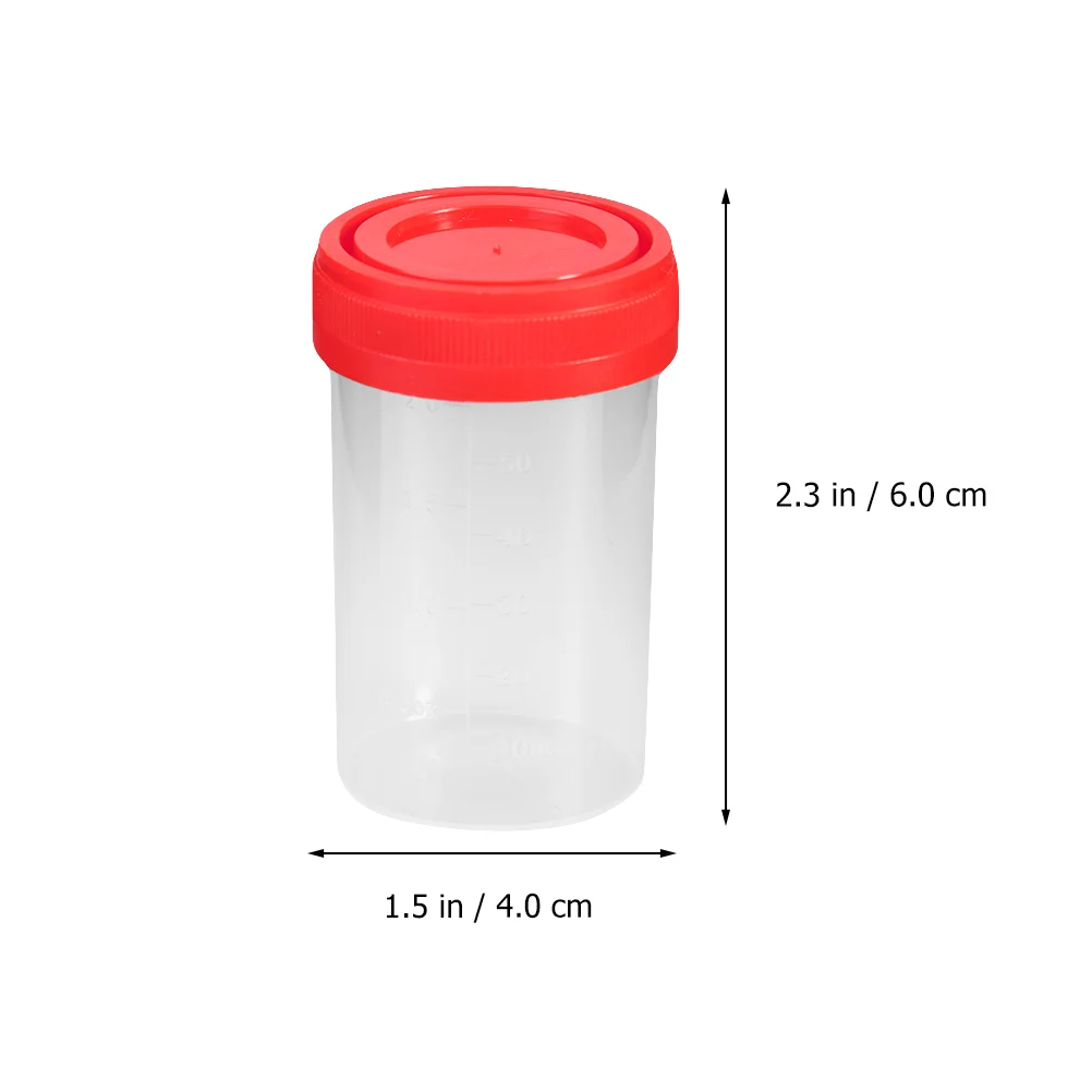 Чашка для пробы жидкости Чашки для образцов с крышками лабораторный цилиндр для анализа мочи Бутылка для образцов лабораторный контейнер