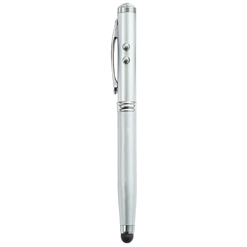 Чувствительный стилус 4 в 1 Металлическая шариковая ручка Светодиодный индикатор для ноутбуков Kindle для galaxy для Touch Scree