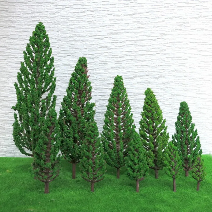 100 Моделей сосен, модель парка поездов, деревья для снежных пейзажей в масштабе N или Z, 58 мм