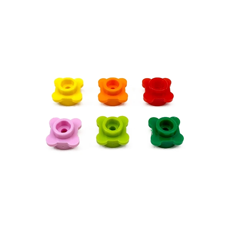 28573 33291 Круглые кубики с цветочным краем 1x1, коллекции Объемных модульных игрушек для технических зданий MOC Совместимость с блоками